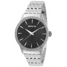 Invicta Women's 31946 Angel Quartz 3 Hand Black Dial Watch