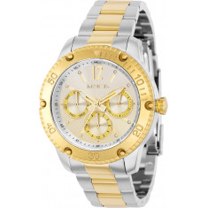 Invicta Women's 36727 Angel Quartz Chronograph Silver, Gold Dial Watch