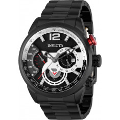 Invicta Men's 39662 Aviator Quartz Multifunction Black Dial Watch