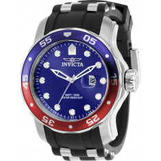 Invicta Men's 39102 Pro Diver  Quartz 3 Hand Blue Dial Watch