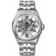 Invicta Men's 37940 Vintage Mechanical 3 Hand Silver Dial  Watch