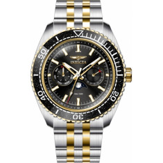 Invicta Men's 33567 Pro Diver Quartz Chronograph White, Gold, Black Dial  Watch