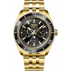 Invicta Men's 33561 Pro Diver Quartz Chronograph White, Gold, Black Dial  Watch
