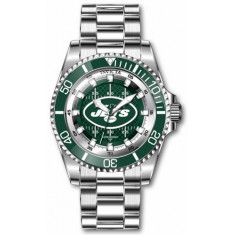 Invicta Men's 43331 NFL New York Jets Quartz 3 Hand White, Green Dial Watch