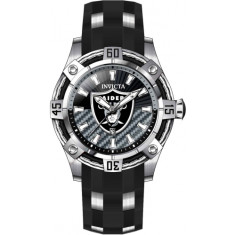 Invicta Men's 42066 NFL Quartz 3 Hand Black, Grey Dial Watch