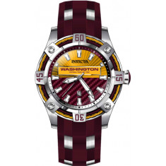 Invicta Men's 42069 NFL Washington Commanders Quartz 3 Hand Orange, Dark Red Dial Watch