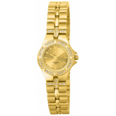 Invicta Women's 0134 Wildflower Quartz 3 Hand Gold Dial Watch