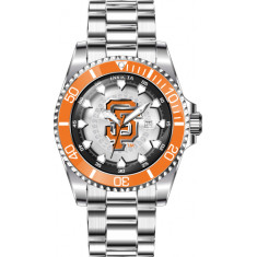 Invicta Men's 43477 MLB Quartz Multifunction Orange, Silver, White, Black Dial Watch