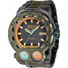 Invicta Men's 37553 Reserve Automatic Chronograph Green, Orange, Black Dial Watch