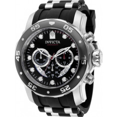 Invicta Men's 37230 Pro Diver Quartz Chronograph Black, Red Dial Watch