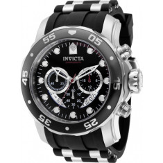 Invicta Men's 37230 Pro Diver SCUBA Quartz Chronograph Black, Red Dial Watch