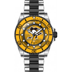 Invicta Women's 42208 NHL Quartz 3 Hand Black, Yellow, White Dial Watch