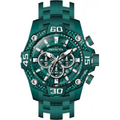Invicta Men's 40254 Pro Diver Quartz Chronograph Green Dial Watch