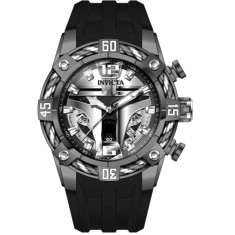 Invicta Men's 40295 Star Wars Quartz Multifunction Silver, Black Dial Watch