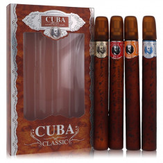 Gift Set - Cuba Variety Set includes All Four 115 oz Sprays, Cuba Red, Cuba Blue, Cuba Gold and Cuba Orange Masculino - Fragluxe