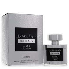 Eau De Parfum Spray (Unisex) Masculino - Lattafa - Lattafa Confidential Platinum - 100 ml