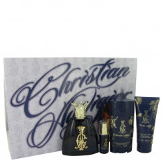 Gift Set - 34 oz Eau De Toilette Spray + 25 oz MIN EDT + 3 oz Body Wash + 275 Deodorant Stick Masculino - Christian Audigier - C