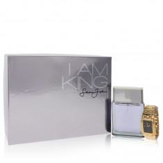 Gift Set - 34 oz Eau De Toilette Spray + Watch Masculino - Sean John - I Am King - --