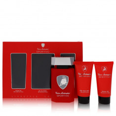 Gift Set - 42 oz Eau De Toilette Spray + 34 oz Shower Gel + 34 oz After Shave Balm Masculino - Tonino Lamborghini - Lamborghini 