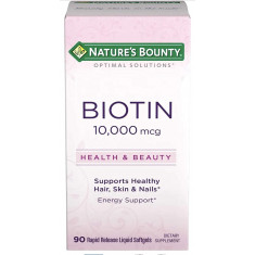 Biotin 10.000 mcg  90 Softgels - Nature's Bounty (Val: 01/2025)