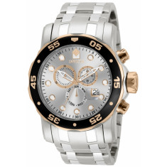 Invicta Men's 80037 Pro Diver  Quartz Chronograph Silver Dial Watch