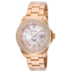 Invicta Women's 24615 Angel Quartz 3 Hand White Dial Watch