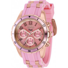 Invicta Women's 39345 Angel Quartz Chronograph Pink Dial Watch