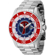 Invicta Men's 43474 MLB Philadelphia Phillies Quartz Multifunction Red, Silver, White, Blue Dial Watch
