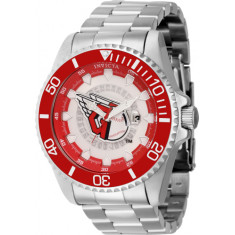 Invicta Men's 43461 MLB Cleveland Guardians Quartz Multifunction Red, Silver, White, Blue Dial Watch