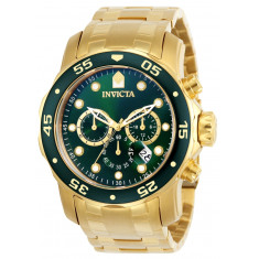 Invicta Men's 0075 Pro Diver SCUBA Quartz Chronograph Green Dial Watch