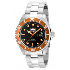 Invicta Men's 22022 Pro Diver Quartz 3 Hand Black Dial Watch