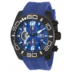 Invicta Men's 22812 Pro Diver Quartz 3 Hand Blue Dial Watch