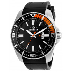 Invicta Men's 21392 Pro Diver  Quartz 3 Hand Black Dial Watch