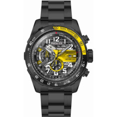Invicta Men's 36678 Aviator Quartz Multifunction Yellow, Black Dial Watch