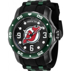 Invicta Men's 42653 NHL New Jersey Devils Quartz Black Dial Color