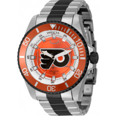 Invicta Men's 42251 NHL Philadelphia Flyers Quartz Red, Silver, White, Black Dial Color
