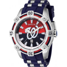 Invicta Men's 43299 MLB Washington Nationals Quartz Multifunction Red, White, Blue Dial Watch