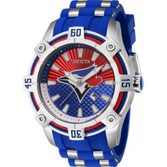 Invicta Men's 43298 MLB Toronto Blue Jays Quartz Multifunction Red, White, Blue Dial Watch