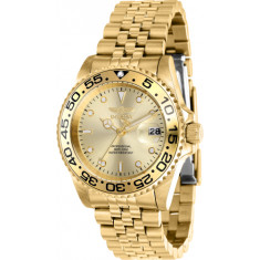 Invicta Women's 37165 Pro Diver Quartz 3 Hand Gold Dial Watch