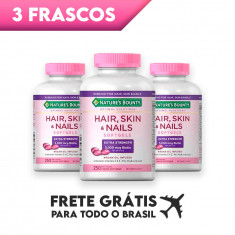 Vitamina Hair, Skin and Nails (Pack com 3) - FRETE GRÁTIS - Nature's Bounty