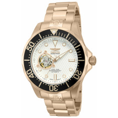 Invicta Men's 13712 Pro Diver Automatic 3 Hand Metallic White Dial Watch