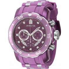 Invicta Men's 40930 Pro Diver Quartz Chronograph Light Purple Dial Watch