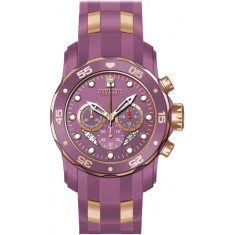 Invicta Men's 40935 Pro Diver Quartz Chronograph Light Purple Dial Watch