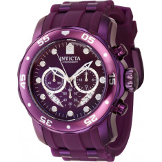 Invicta Men's 40927 Pro Diver Quartz Chronograph Purple Dial Watch