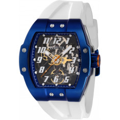 Invicta Men's 43517 JM Correa Automatic 3 Hand Blue, Transparent Dial Watch