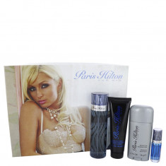 Gift Set - 34 oz  Eau De Toilette Spray + 3 oz Body Wash + 275 oz Deodorant Stick + 25 Mini EDT Spray Masculino - Paris Hilton -