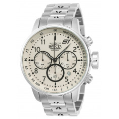 Invicta Men's 23077 S1 Rally Quartz Chronograph Ivory Dial Watch