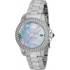 invicta Women's 36071 Angel Quartz 3 Hand Light Blue Dial Watch