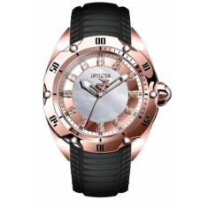 invicta Women's 35670 Venom Quartz 3 Hand Rose Gold, White Dial Watch