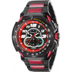 Invicta Men's 43787 S1 Rally Quartz Chronograph Red, Black Dial Watch